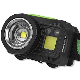 Ліхтар налобний Winso Pro 550Lm, 5W CREE XPG+COB, 1200mAh/3xAAA, з сенсором білий/червоний(751400) - мініатюра 3