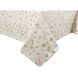 Скатертина тефлонова Lefard Home Textile Karen lurex teflon natural 160х280 см (715-351) - мініатюра 3