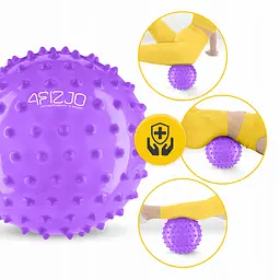 М'яч для пілатесу, йоги, реабілітації 4FIZJO 20 см (масажний) Violet (P-5905973406086) - мініатюра 3