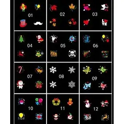Вуличний лазерний проєктор XPRO Garden Projector Card № ZP1 (24) для Різдва, Нового року, Хелловіну з 12 різними слайдами для свят з пультом чорний (GR-67_438) - мініатюра 5