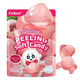 Желейні цукерки Cokoc Peeling Soft Candy White Peach 75г - мініатюра 2