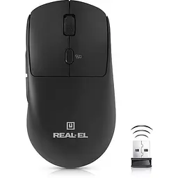 Мишка REAL-EL RM-355W Wireless Black (EL123200054)