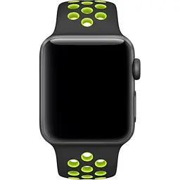Ремінець Sport Nike для Apple Watch 42/44/45/46/49mm Black/Green [119477] - мініатюра 3