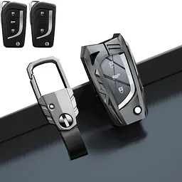 Чохол для автоключів Toyota із карабіном темний хром оригінал (YA0039)