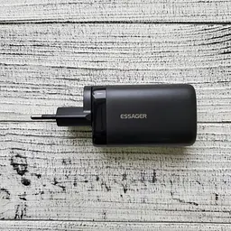 Зарядний пристрій блок адаптер Essager 65 W GaN 1U+2C (ES-CD23) чорний - мініатюра 10