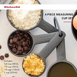 Набір мірних ложок KitchenAid Coreline сірий 4 шт. (KQG058OHCGG) - мініатюра 12