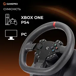 Кермо GamePro RW575PM з педалями та коробкою передач XBOXONE/PS4/PS3/PC/SWITCH (RW575PM) - мініатюра 9