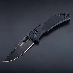 Ніж складаний туристичний SRM Retriever 9201-GB (9 см) D2 / G10 чорний - мініатюра 6