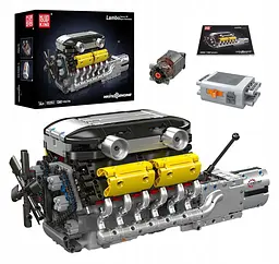 Конструктор двигун Mould King Lambo V12 моторизований для дітей та дорослих мотор 1260 деталей
