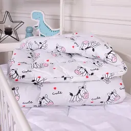 Ковдра MirSon антиалергенна дитяча зима Kids Time 20-0040 Cute white zebra 110x140 см бавовна (2200009665868) - мініатюра 2