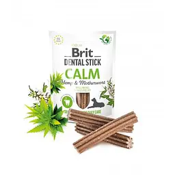 ласощі для собак Brit Dental Stick Calm заспокійливе, конопля і пустирник, 7 шт, 251 г - мініатюра 2
