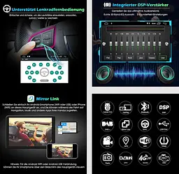 Автомагнітола Erisin Android 12 для Mercedes W203/W209 з CarPlay і GPS - мініатюра 4