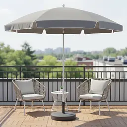 Парасолька садова Jumi Garden 240см сірий - мініатюра 5