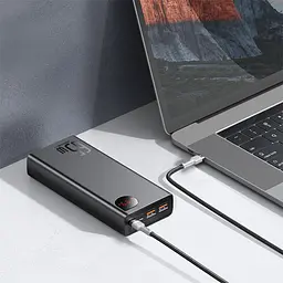 Зовнішній акумулятор Baseus Adaman Metal Digital Display 20000mAh 65W PPIMDA-D01 - мініатюра 4