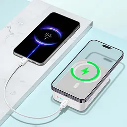 Зовнішній MagSafe акумулятор Baseus EnerFill FM41 Power Bank 20000mAh 20W White - мініатюра 7