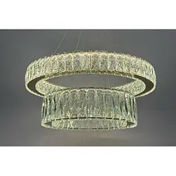 Люстра кільця на тросах Linisoln 575-60*45 метал, кришталь LED 70 Вт 100-50 см 60 см - мініатюра 2