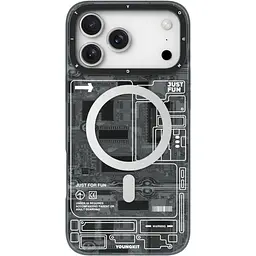 Чохол YoungKit Futuristic Circuit Board with Magnetic Ring для Apple iPhone 17 Pro Max Black [168262]