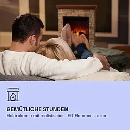 Електричний камін Klarstein Etna 1800W до 36 м² (10035042) - мініатюра 6