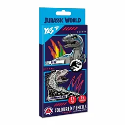 Олівці кольор. 24 кольор./12шт "Yes" №290679 Jurassic World