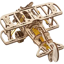 Механічний 3D Пазл Ukrainian Gears Міні-біплан, 84 елементи (70159) - мініатюра 4