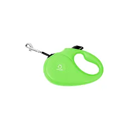 Повідець-рулетка Collar для собак, розмір XS, 12 кг, 3 м, світловідбивна стрічка, салатовий - мініатюра 2