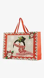 Пакет паперовий новорічний JUMBO XMAS 760295ЬД Сірий shop (2000999372100)