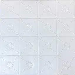 Самоклеюча декоративна 3D панель білий фасад 700x770x3 мм