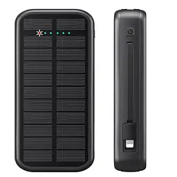 Зарядний пристрій на сонячних батареях Anyzoo Powerbank 20000mAh 20W P88S (Чорний) - мініатюра 2
