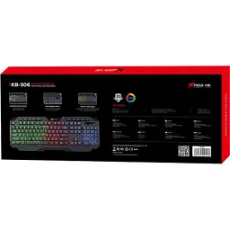 Клавіатура Xtrike ME KB-306 LED USB UA Black (KB-306UA) - мініатюра 8
