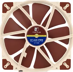 Вентилятор Noctua для корпуса 200x200x30мм SSO2 350 – 800 об/мин 10,7-18,1 дБ 4pin PWM бежевый (NF-A20 PWM)