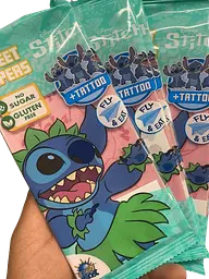 Цукерки з татуюваннями Lilo & Stitch Eating Paper & Tattoo 8г - мініатюра 4
