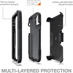 Протиударний чохол із кліпсою Gear4 Platoon для iPhone 11 Pro (5.5") Black аналог OtterBox Defender - мініатюра 9