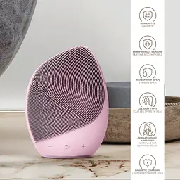 Електронна звукова щітка для обличчя GESKE Sonic Facial Brush 5 в 1 рожева - мініатюра 6