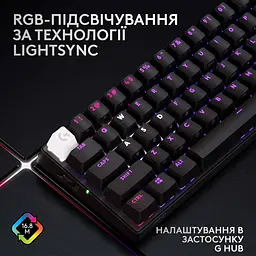 Клавиатура Logitech G PRO X 60 TKL GX Optical Tactile Wireless Black (920-011911) - миниатюра 8