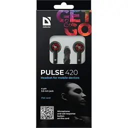 Гарнітура для смартфонів Defender Pulse 420 Red (63424)