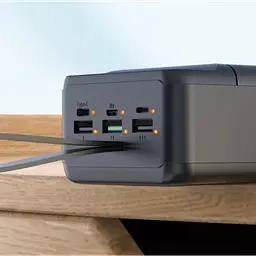 Зовнішній акумулятор Power bank XO PR159 60000mAh PD22,5W + швидке заряджання батарея заряджання Чорний - мініатюра 3