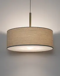 Підвісний світильник, люстра Nowodvorski 11652 Santana M E27 1x25W IP20 бежевий - мініатюра 2