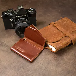 Шкіряна ключниця GRANDE PELLE 7х10х1,5 см acs0018666 - мініатюра 9