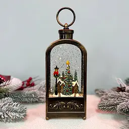 Новорічний світильник-нічник музичний з USB живленням та на батарейках 27.5 см - мініатюра 2