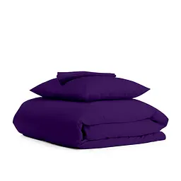 Дитяча постільна білизна в ліжечко DARK PLUM, фіолетовий (Ranfors89_PlumDark_PlumDark_140)