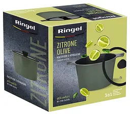Каструля Ringel Zitrone Olive 5.8 л 24 см (RG-2108-24/2/OL) - мініатюра 7