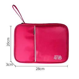 Органайзер для дротів і планшета LoveYouHome до 11'' 28х20х3 см бордовий (59027) - мініатюра 2