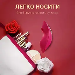 Смарт-вібратор вакуумний JOS pimpit для жінок силіконовий 18 режимів 88 мм рожевий - мініатюра 9