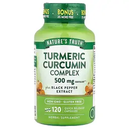 Куркума комплекс Nature's Truth Turmeric Curcumin Complex 500 мг 120 капсул зі швидким вивільненням