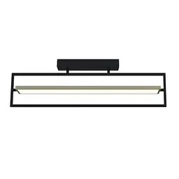 Світильник LED smart PRADA+пульт 60W 3000-5000K IP20 прямокутник чорно-золотий Violux ( 220725 )