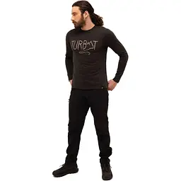 Футболка чоловіча Turbat Magic Logo LS Mens XXL Темно-сірий - мініатюра 2