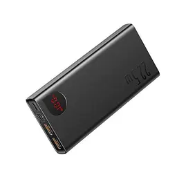 Зовнішній акумулятор (павербанк) Baseus Adaman Metal Digital 20000mAh 22.5W 2021 Editon Black (PPAD000101, PPADM20S) - мініатюра 2
