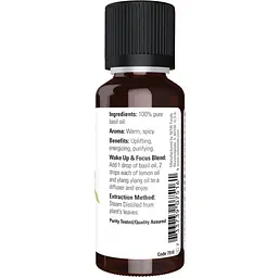 Базилікова олія Now Essential Basil Oil 30 ml - мініатюра 2