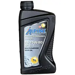 Олива трансмісійна напівсинтетична Alpine Gear Oil 75W-90 TS GL-4 1 л