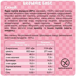 Міні-бокс протеїнових батончиків Fizi Mini Box Брауні-бейбі 4 шт. х 45 г - мініатюра 2